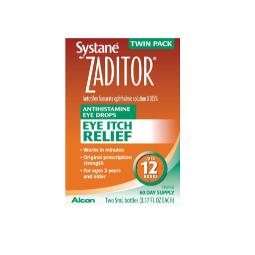 Systane Antihistamine Eye Drops, Twin Pack, 5-mL Each, 0.17 Ounce (Pack of 2)